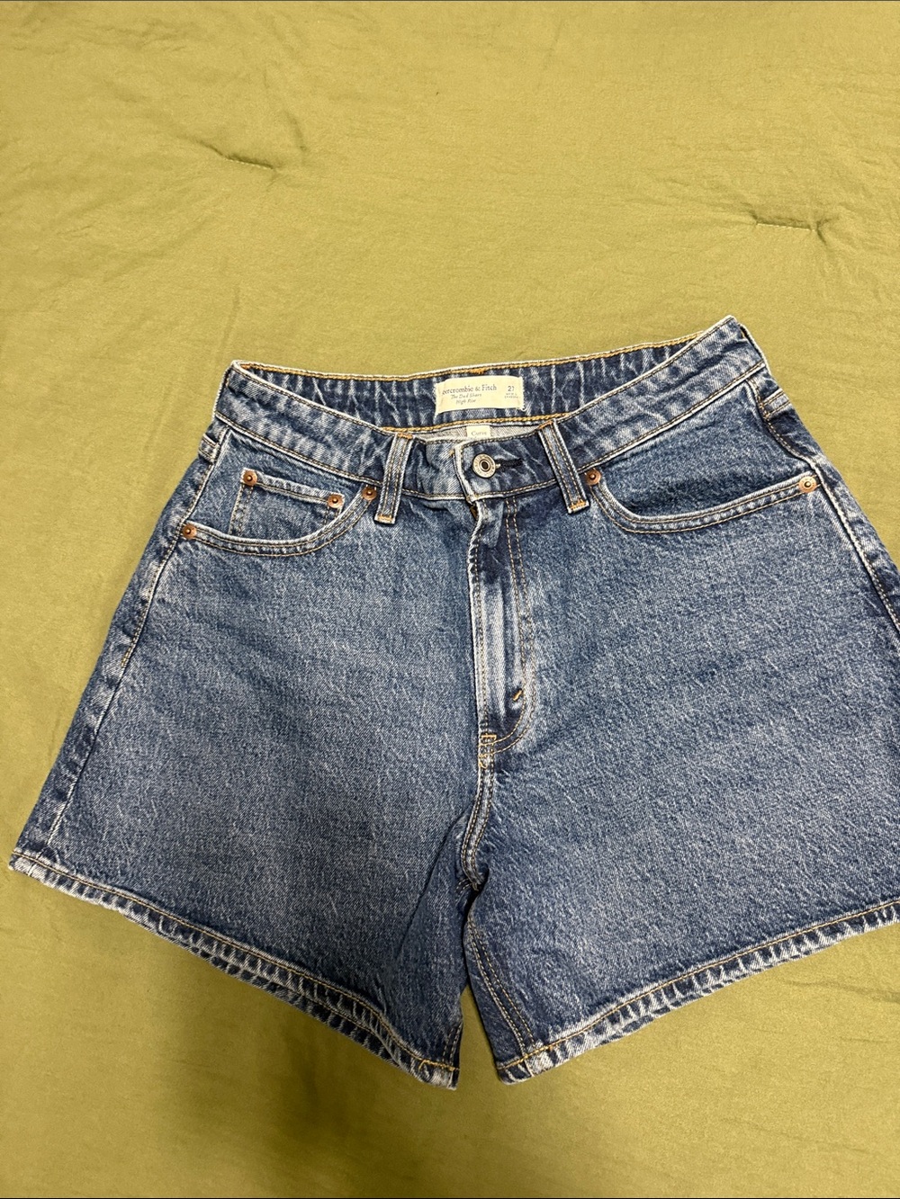 Abercrombie and Fitch High-Rise Blue Denim Women's Shorts size 27